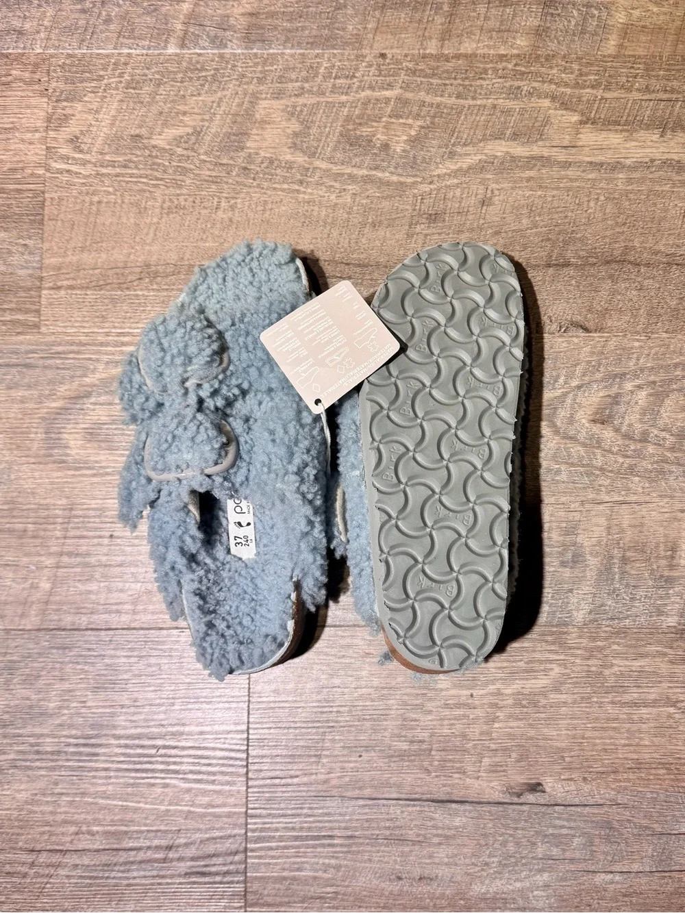 Birkenstock Papillio Shearling Arizona Platform Slide Sandal
